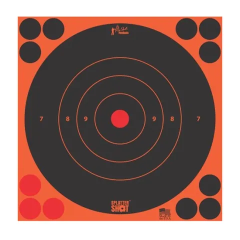 Pro-Shot 12IN ORANGE BULLS EYE TARGET 12 PK BAG