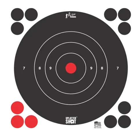 Pro-Shot 12IN WHITE BULLS EYE TARGET 12 PK BAG