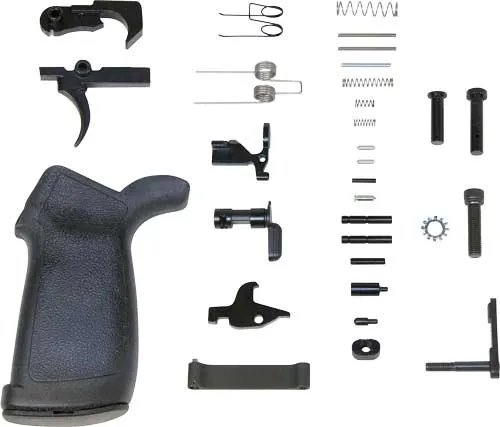 Guntec USA GUNTEC COMPLETE LOWER PARTS KIT AR15 W/ ERGONOMIC GRIP