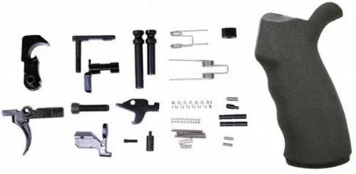 Guntec USA GUNTEC COMPLETE LOWER PARTS KIT AR10 W/ ERGONOMIC GRIP