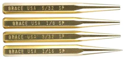 Grace USA GRACE USA PUNCH SET STARTER PUNCH SET OF 4 BRASS