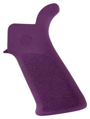 Hogue HOGUE AR-15 BEAVERTAIL GRIP NO FINGER GROOVES PURPLE