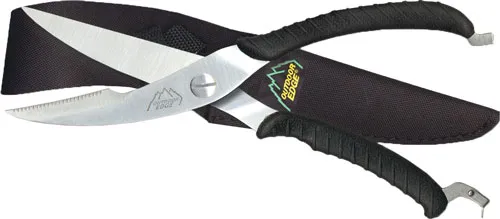 Outdoor Edge OUTDOOR EDGE GAME SHEARS 3.5" S/S BLACK W/NYLON SHEATH