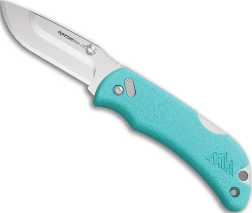 Outdoor Edge OUTDOOR EDGE RAZOR-MINI 2.2" SEAFOAM PMS W/2 BLADES