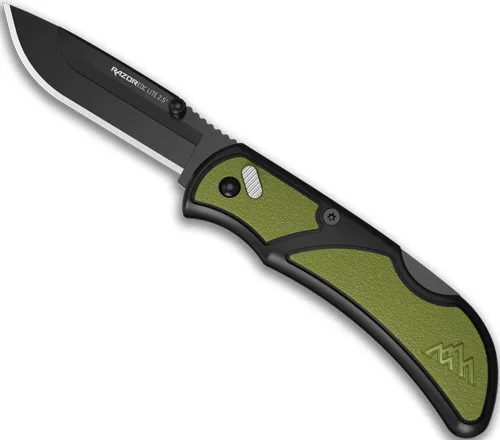 Outdoor Edge OUTDOOR EDGE RAZOR EDC LITE 2.5" OD GREEN PMS 2 BLK BLADES