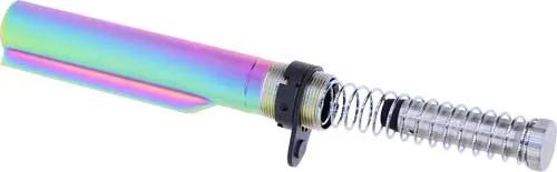 Guntec USA GUNTEC AR15 BUFFER TUBE WITH BUFFER & SPRING RAINBOW PVD