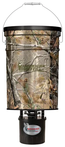 American Hunter AMERICAN HUNTER FEEDER HANGING 50LB METAL HOPPER RT-AP CAMO