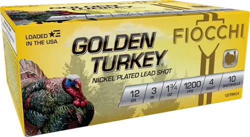 Fiocchi Golden Turkey Nickel-Plated 123TRKC4