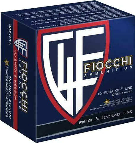 Fiocchi Extrema XTP Pistol and Revolver 40XTP25