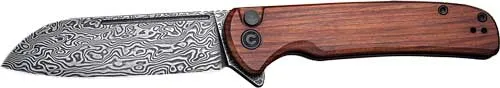 Civivi CIVIVI KNIFE CHEVALIER 3.46" CUIBOURTIA WOOD/BLK DAMASCUS