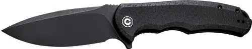 Civivi CIVIVI KNIFE PRAXIS 3.75" BLK COARSE MICARTA/BLK STONEWASHED