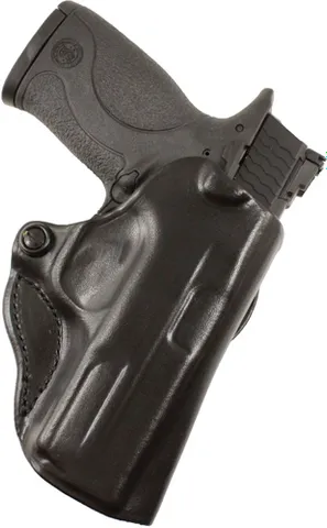 Desantis DESANTIS MINI SCABBARD HOLSTER RH OWB LEATHER GLK 17,22,31 BL