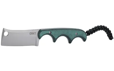 Columbia River CRKT MINIMALIST CLEAVER NECK KNIFE 2.13" PLAIN EDGE W/SHTH