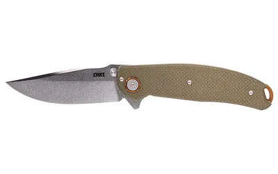 Columbia River CRKT BUTTE OD GREEN 3.36" PLAIN EDGE