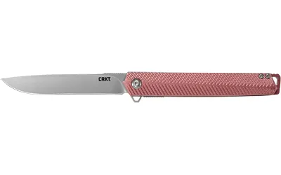 Columbia River CRKT STYLUS MAROON 3.18" PLAIN EDGE