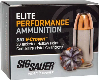 Sig Sauer V-Crown JHP E40SW2-20