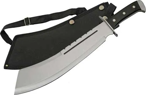 SZCO Rite Edge SZCO RITE EDGE 13.5" BLACK BULLY MACHETE SS BLADE W/SHTH