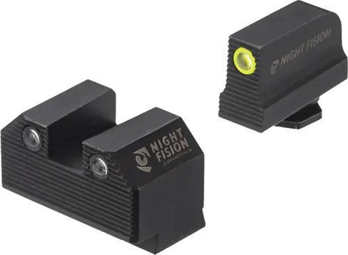 Night Fision Precision Tritium Night Fision Optics Stealth Sight Glock 43 43x Yellow Ring