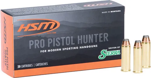 HSM HSM AMMO PRO PISTOL .44 MAG 300GR SIERRA JSP 20-PACK