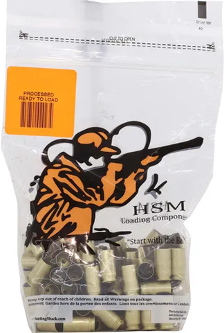 HSM HSM BRASS 9MM ONCE FIRED UNPRIMED 100 COUNT