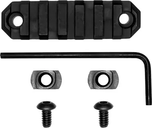 Grovtec GROVTEC RAIL SECTION M-LOK 3" 7 SLOT ALUMINUM BLACK