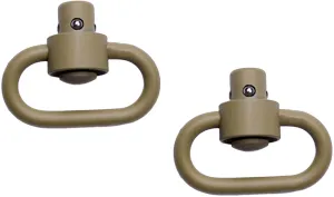 Grovtec GROVTEC HD PUSH BUTTON SWIVELS CERAKOTE DESERT SND 1 1/4" 2PK