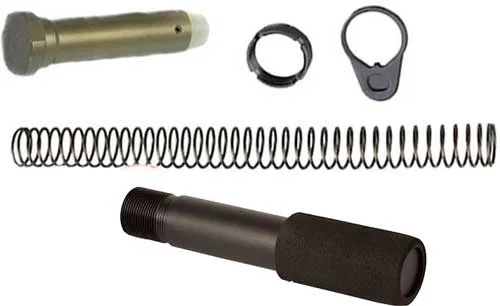 JE Machine Tech JE AR15 PISTOL BUFFER TUBE COMBO BLACK