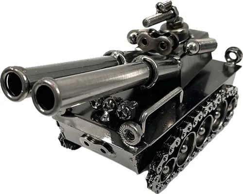 Ravenwood International RW MINIS NON-FIRING DOUBLE BARREL TANK 1:5 SCALE REPLICA