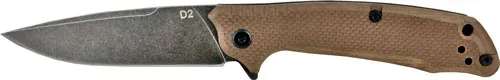 American Buffalo ABKT ELITE DESERT SCAVENGER BL BEARING FOLDER 3.5" D2 STEEL