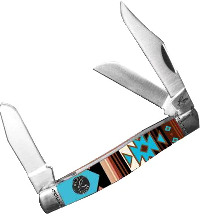 American Buffalo ABKT ROPER SUNSET SERIES #2 WESTERN STOCKMAN 3-BLADE