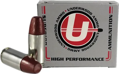 Underwood Ammo UNDERWOOD AMMO 9MM+P 147GR. HARD CAST FLAT NOSE 20-PACK