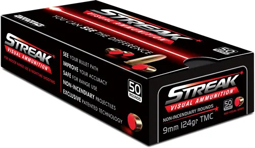 AMMO INCORPORATED Streak Visual (RED) 9124TMCSTRKRED50