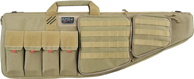 G*Outdoors GPS TACTICAL AR CASE 35" TAN W/ HANDGUN HOLDER