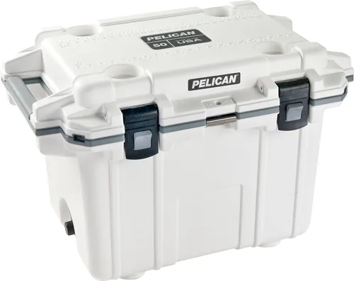 Pelican Elite Cooler 50Q-1-WHTGRY