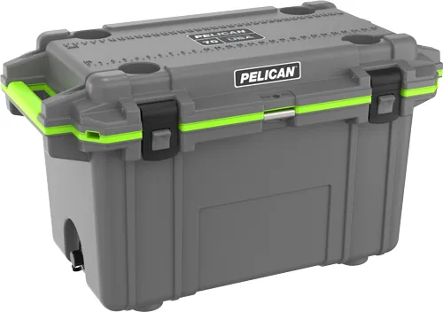 Pelican PELICAN COOLER IM 70 QUART ELITE DARK GRAY/GREEN TRIM