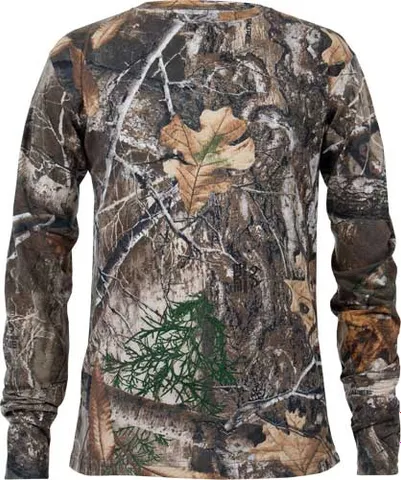 HABIT HABIT BEAR CAVE YOUTH TEE LONG SLEEVE REALTREE EDGE MED