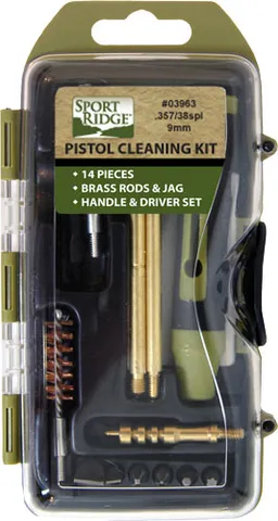 Tac Shield SPORT RIDGE CLEANING KIT PISTOL 38/357/9MM 14PC