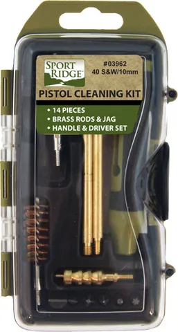 Tac Shield SPORT RIDGE CLEANING KIT PISTOL 40CAL/10MM 14PC