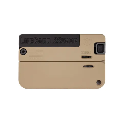 Trailblazer TRAILBLAZER LIFECARD .22WMR SINGLE SHOT McMILAN TAN