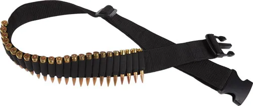 Bulldog BULLDOG RIFLE AMMO BELT HOLDS 24 CARTRIDGES ADJUSTABLE BLK