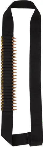 Bulldog BULLDOG RIFLE AMMO BANDOLIER HOLDS 24 CART 2" WEBBING BLK