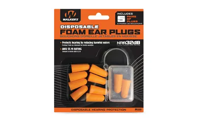 Walkers Game Ear Foam Ear Plugs 5 Pack GWPFP5PK