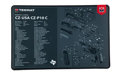 TekMat TEKMAT PSTL MAT FOR CZ P10C BLK