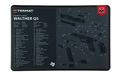 TekMat TEKMAT PSTL MAT FOR WALTHER Q5 SF