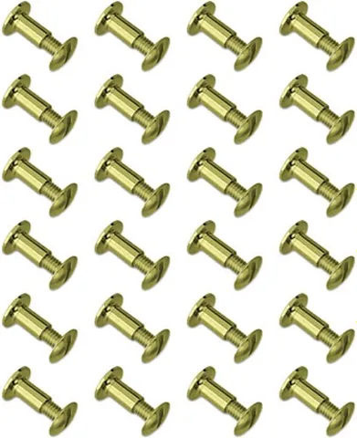 Grovtec GROVTEC BRASS CHICAGO SCREWS 24-PACK